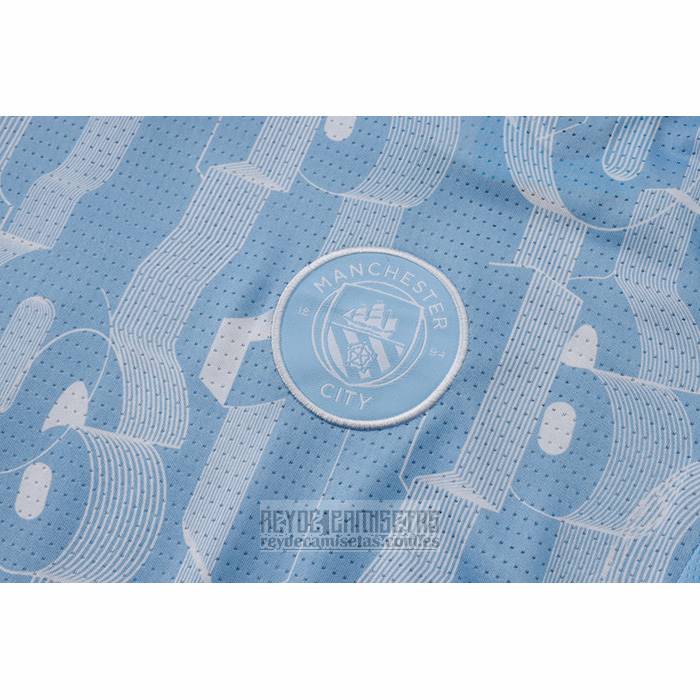 Chandal del Manchester City Manga Corta 2024-2025 Azul - Pantalon Corto